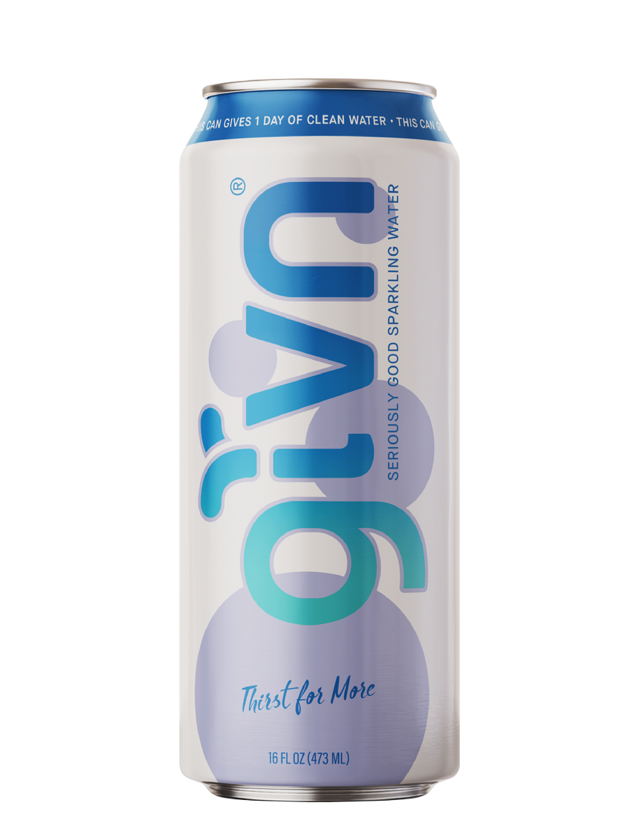 givn Sparkling Spring Water 16 oz (pack of 24)