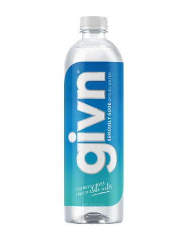 givn 7.6 pH Spring Water - 16.9 oz (pack of 24)